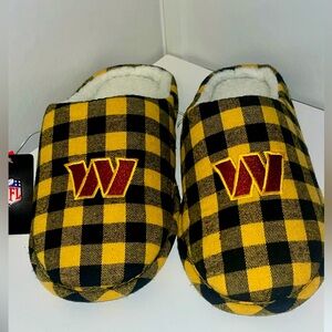 NWT Foco Washington Commanders Small 7/8 Open Back Bed slippers
